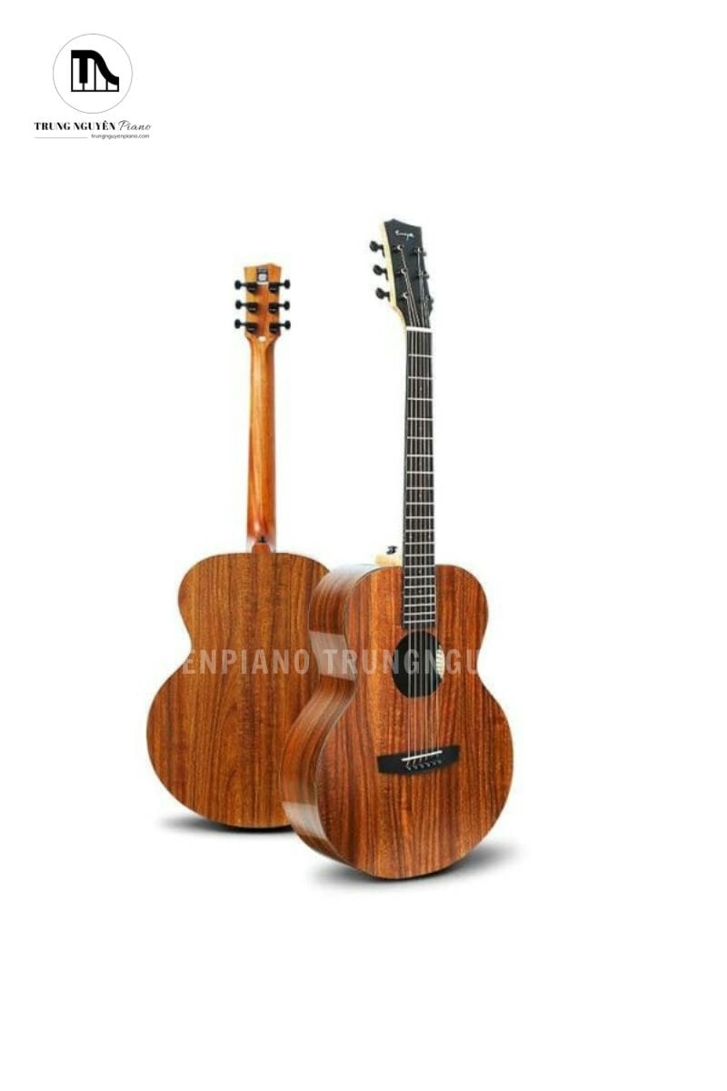 Guitar Acoustic Enya EA-X1 có mặt top lưng và hông được làm từ gỗ Koa HPL