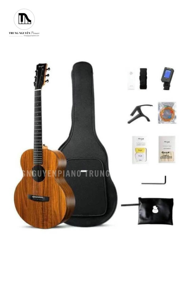 Guitar Acoustic Enya EA-X1 được trang bị đầy đủ phụ kiện khi mua