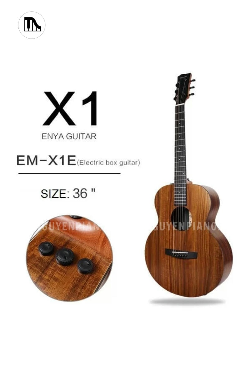 Guitar Enya EA-X1 EQ ổn định với chi tiết gia công rất kĩ mỉ