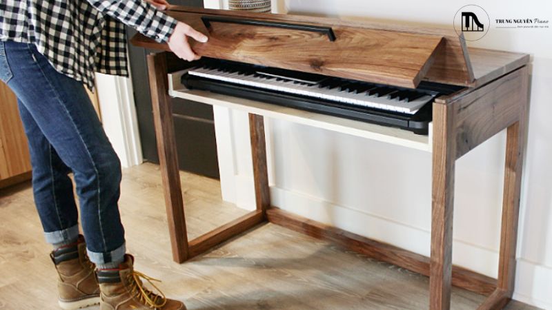 Lắp ráp chân đàn cố định