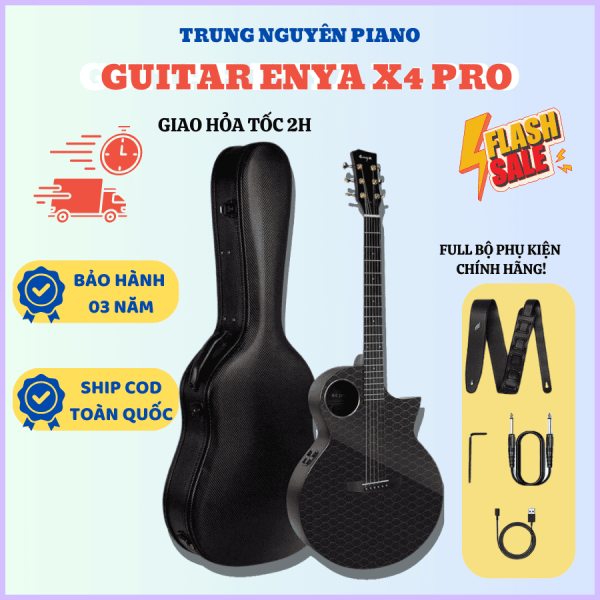 Đàn Guitar Enya X4 PRO EQ Carbon