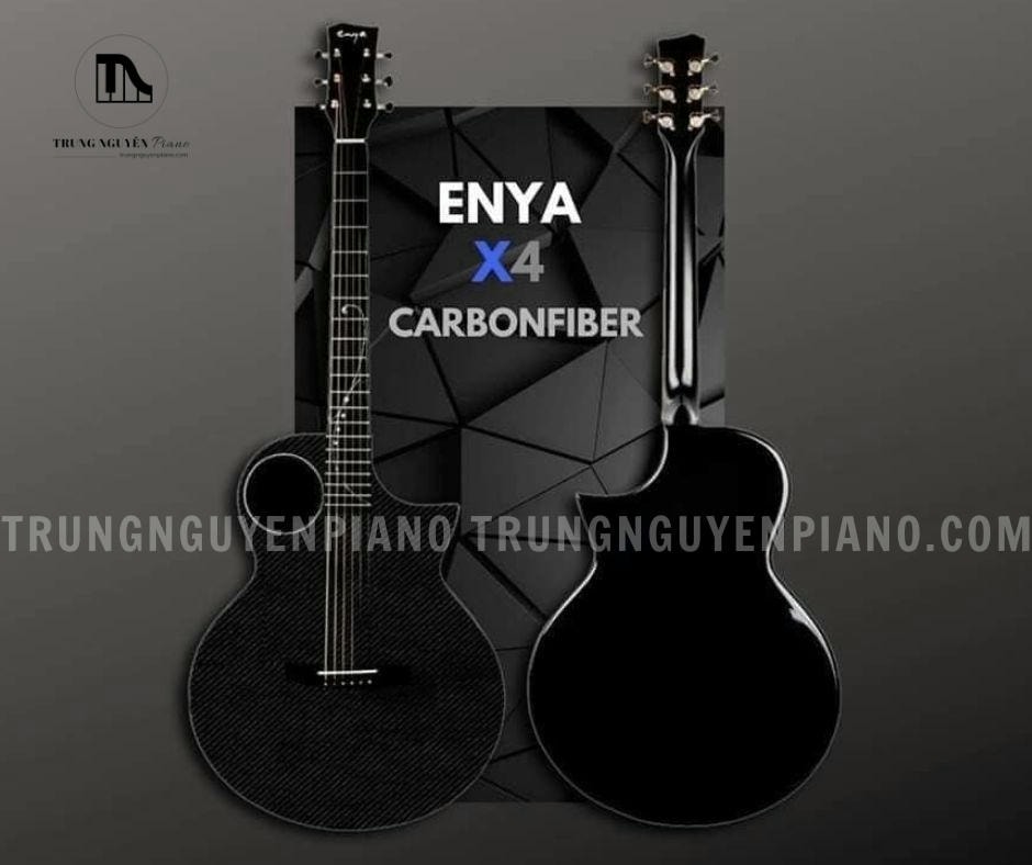 Đàn Guitar Enya X4 PRO có mặt top và lưng làm từ Carbon Fiber