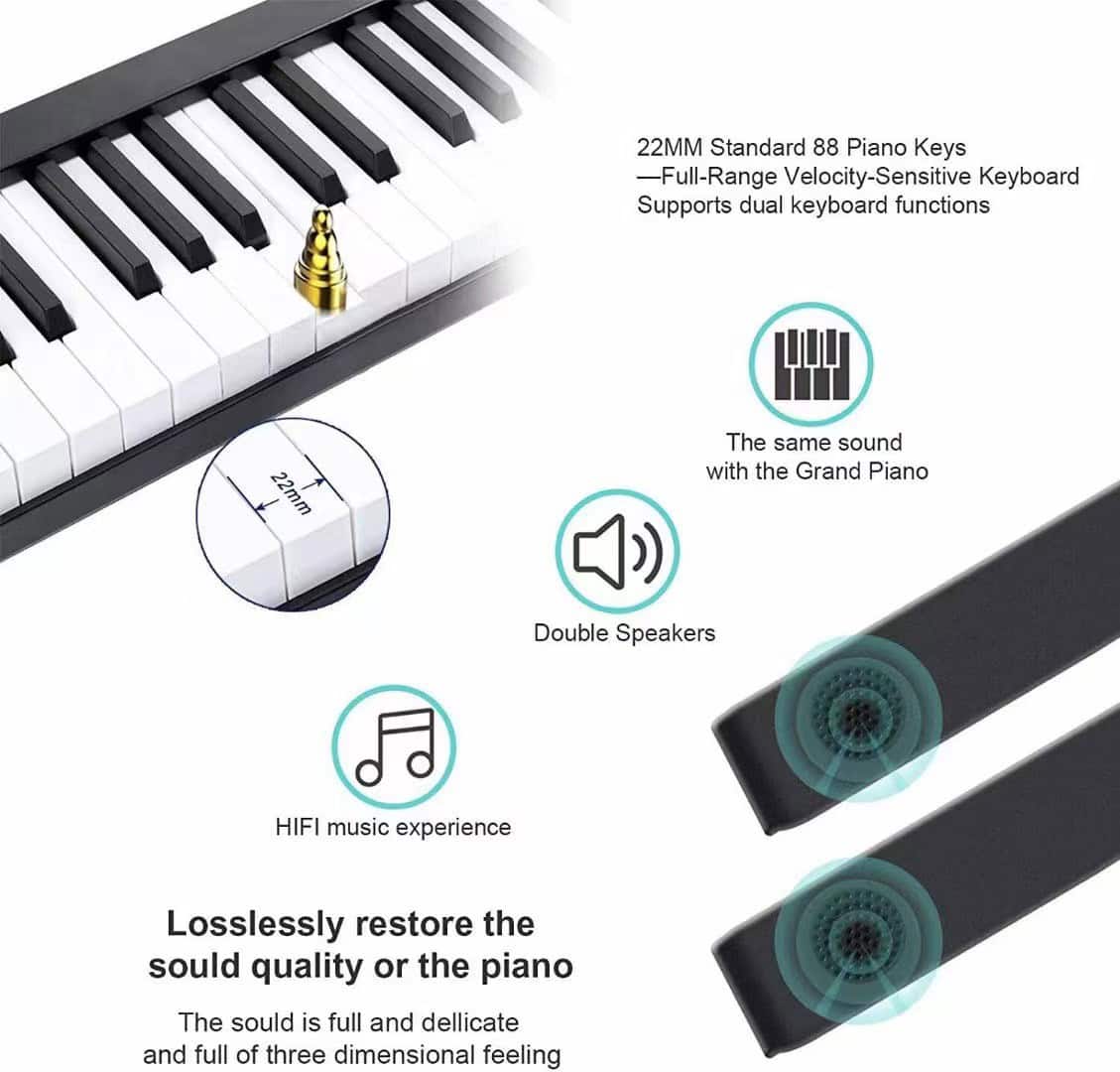 Đàn Piano Điện Gấp Gọn Bora BX20 - Trung Nguyên Piano