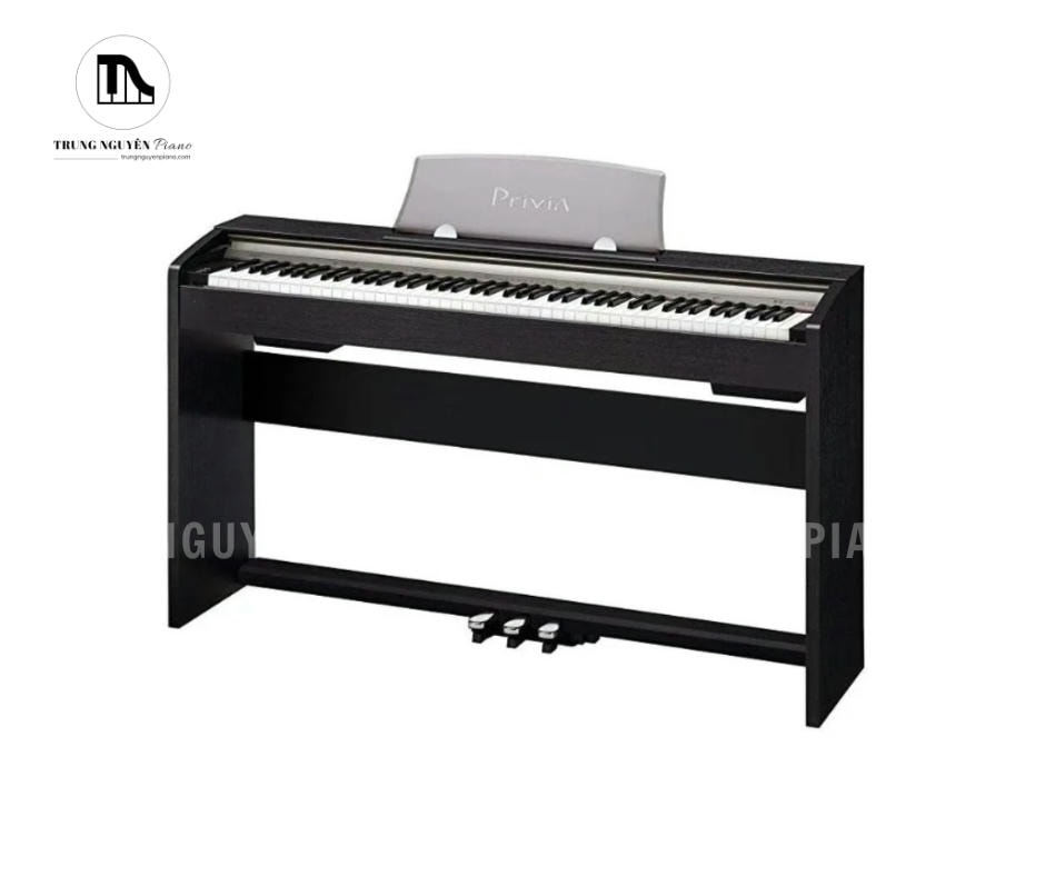 Đàn Piano Điện Casio PX730 có kiểu dáng nhỏ gọn, hiện đại