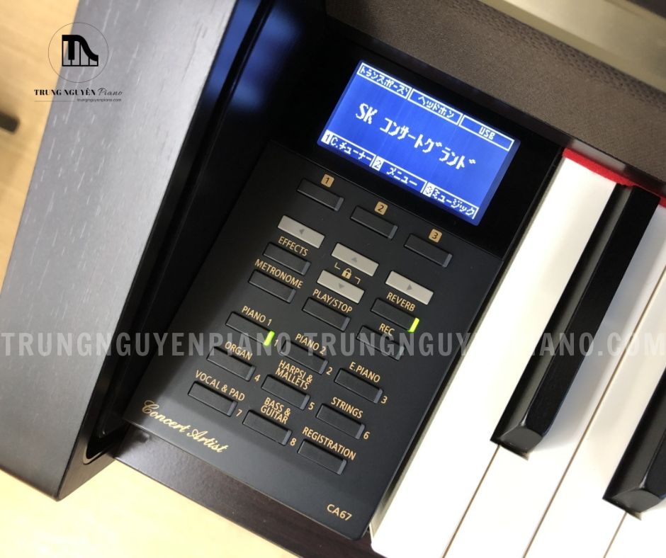 Đàn Piano Kawai CA67R 4 Màn hình điều khiển của đàn Piano Kawai CA67R