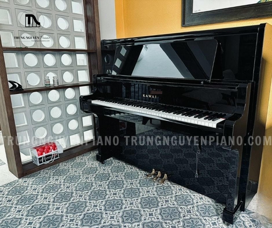 Đàn Piano Kawai US5X 5 Đàn Piano Kawai US5X có kiểu dáng đẹp và phù hợp với mọi không gian
