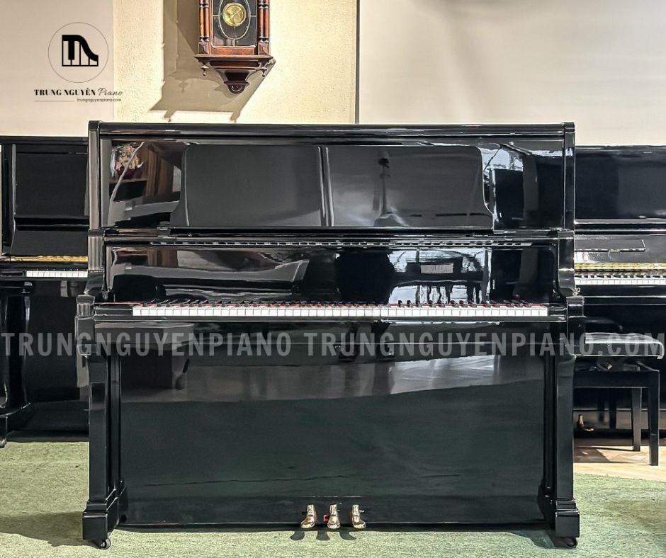 Đàn Piano Kawai US65 có thiết kế thanh lịch, phủ sơn bóng bẩy