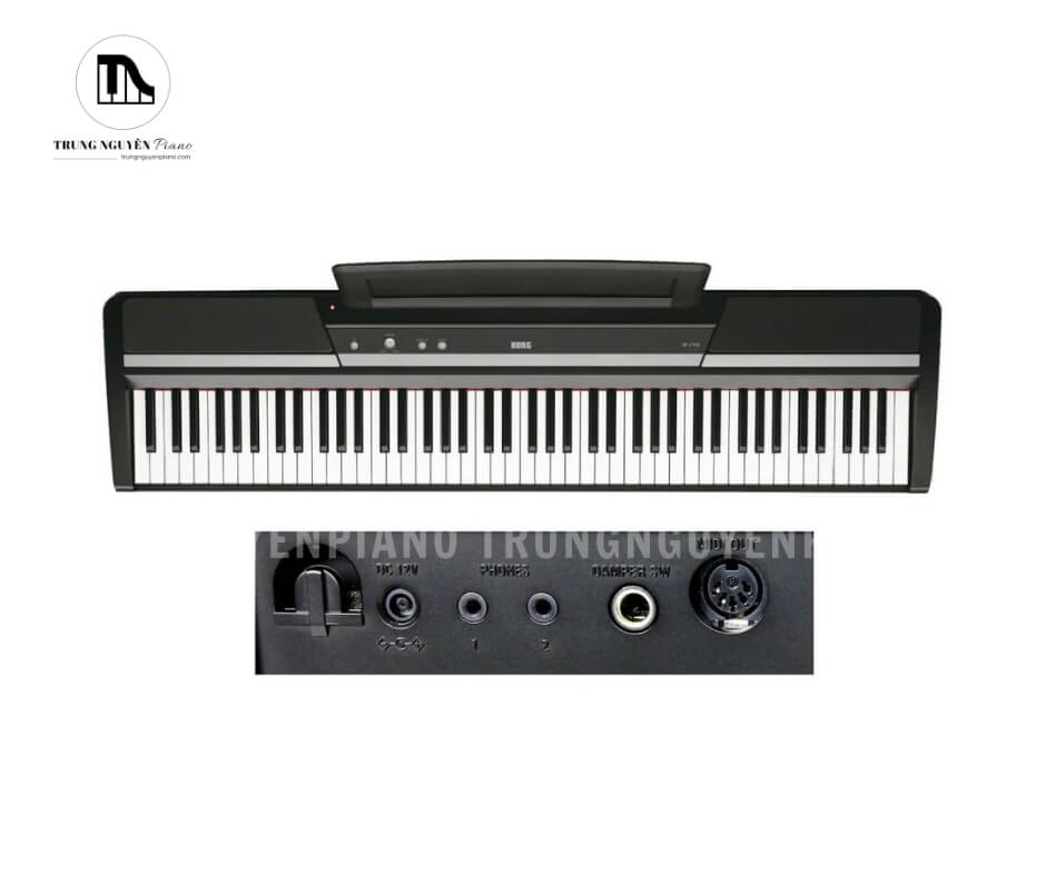 Đàn Piano Korg SP170 sở hữu thiết kế vừa nhỏ gọn, vừa hiện đại