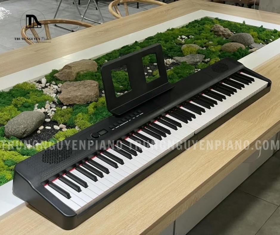Piano Điện Gấp Gọn Bora X88T có kết cấu gỗ tinh tế