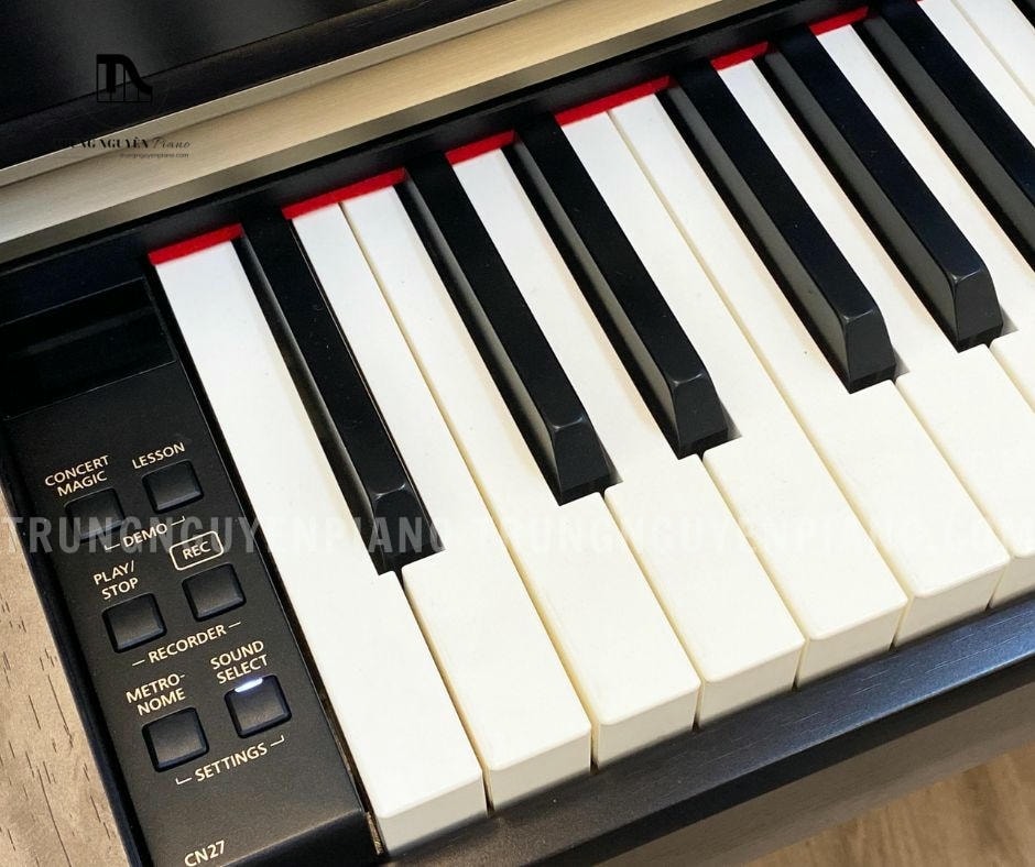 Piano Điện Kawai CN27 A 14 Piano Điện Kawai CN27 A được thiết kế với bề mặt phím Ivory Touch