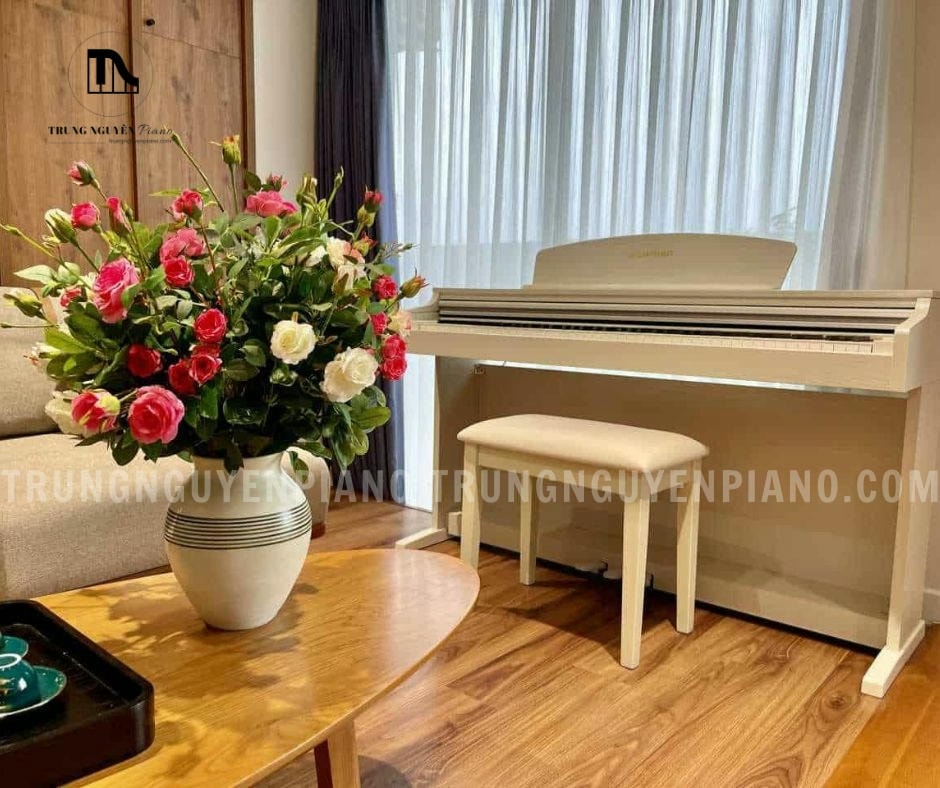 Piano Điện BOWMAN CX-280WH (NEW) 3 Piano Điện BOWMAN CX-280WH (NEW) có thiết kế làm nổi bật không gian phòng khách