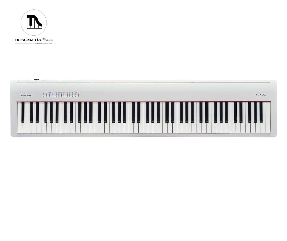 Piano điện Roland FP30 4 Piano điện Roland FP30 với màu trắng tinh tế