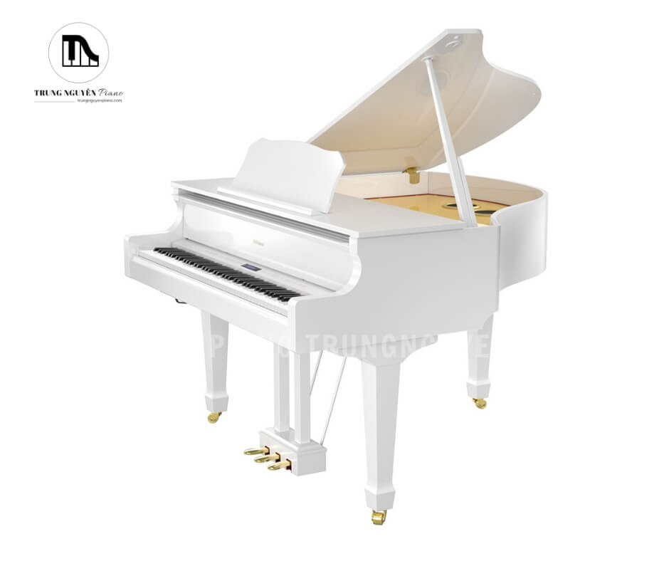 Piano điện Roland GP609 4 Piano điện Roland GP609 sở hữu màu trắng thanh lịch, tinh tế