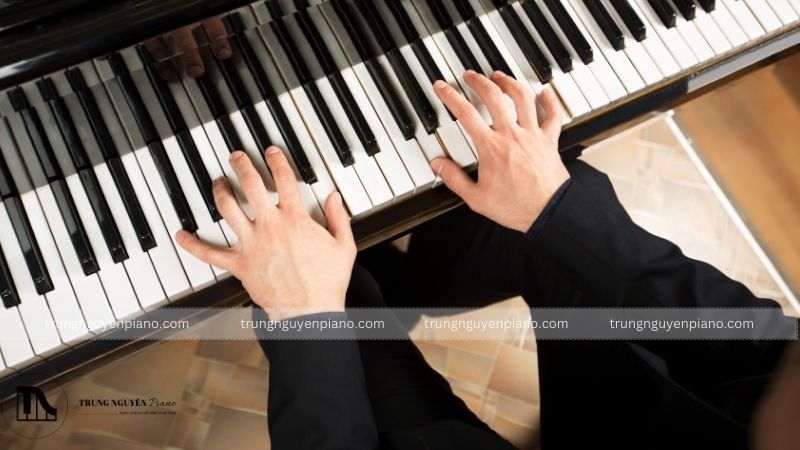 Tư thế cách đặt tay trên bàn phím piano đóng vai trò nền tảng cho mọi kỹ thuật chơi piano