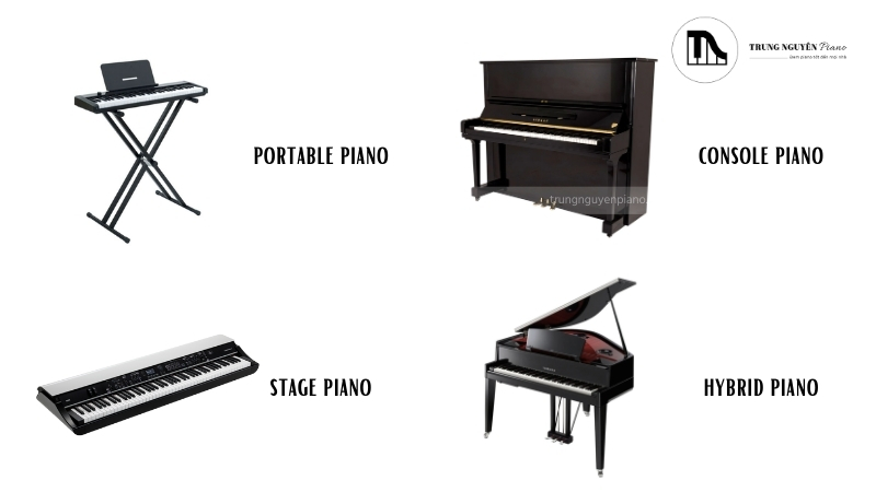 Các loại piano điện phổ biến