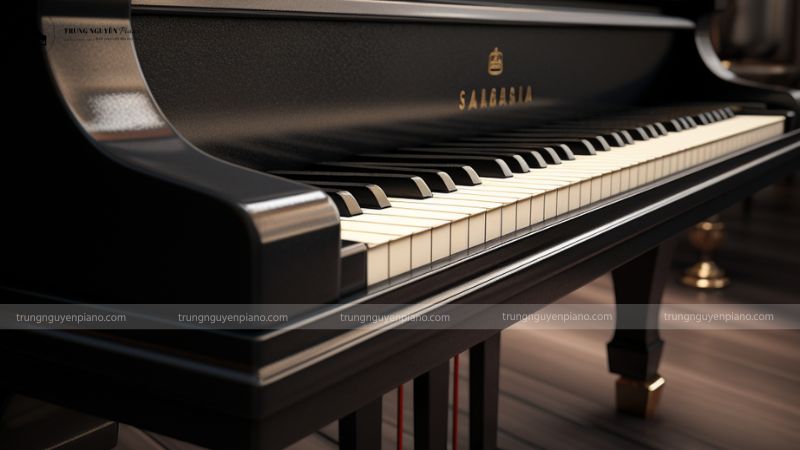 Bàn phím (keyboard) của đàn piano cơ