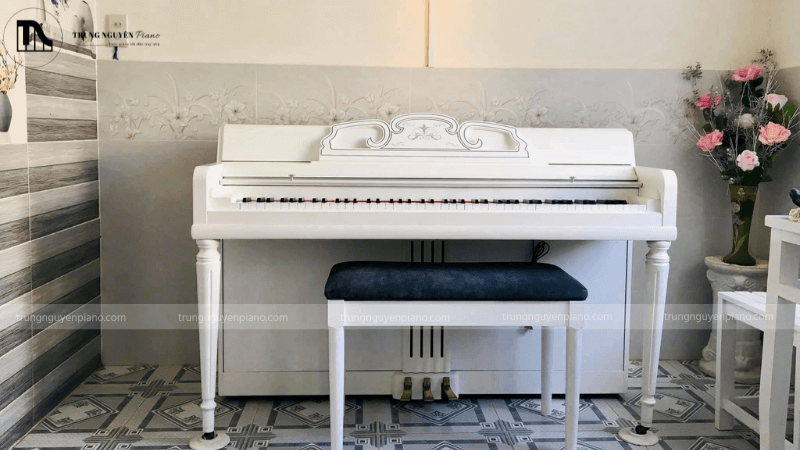 Trang trí góc đàn piano theo phong cách tối giản