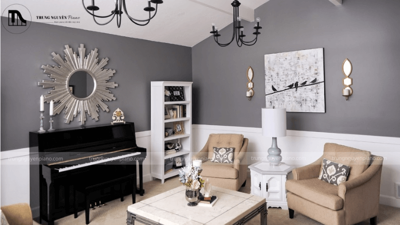 Trang trí đàn piano theo phong cách hiện đại