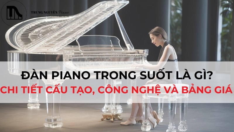 Đàn Piano trong suốt là gì? Chi tiết cấu tạo, công nghệ và bảng giá mới
