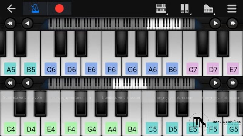 Game mô phỏng piano thực tế