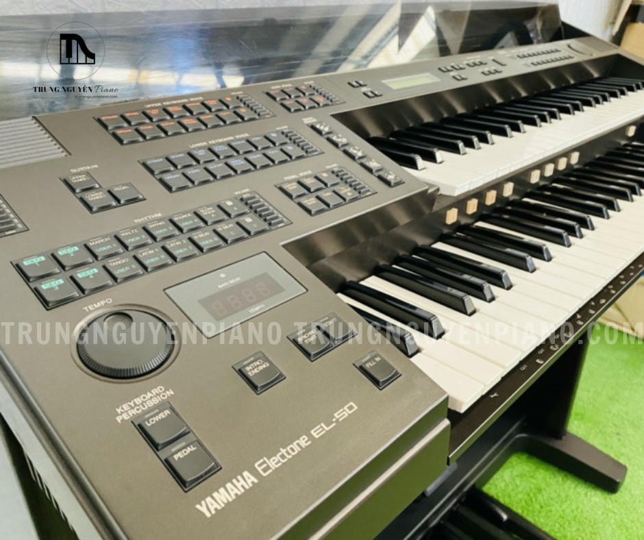 Đàn 2 tầng Electone Yamaha EL50 3 Đàn 2 tầng Electone Yamaha EL50 được trang bị 2 tầng bàn phím, mỗi tầng 49 phím