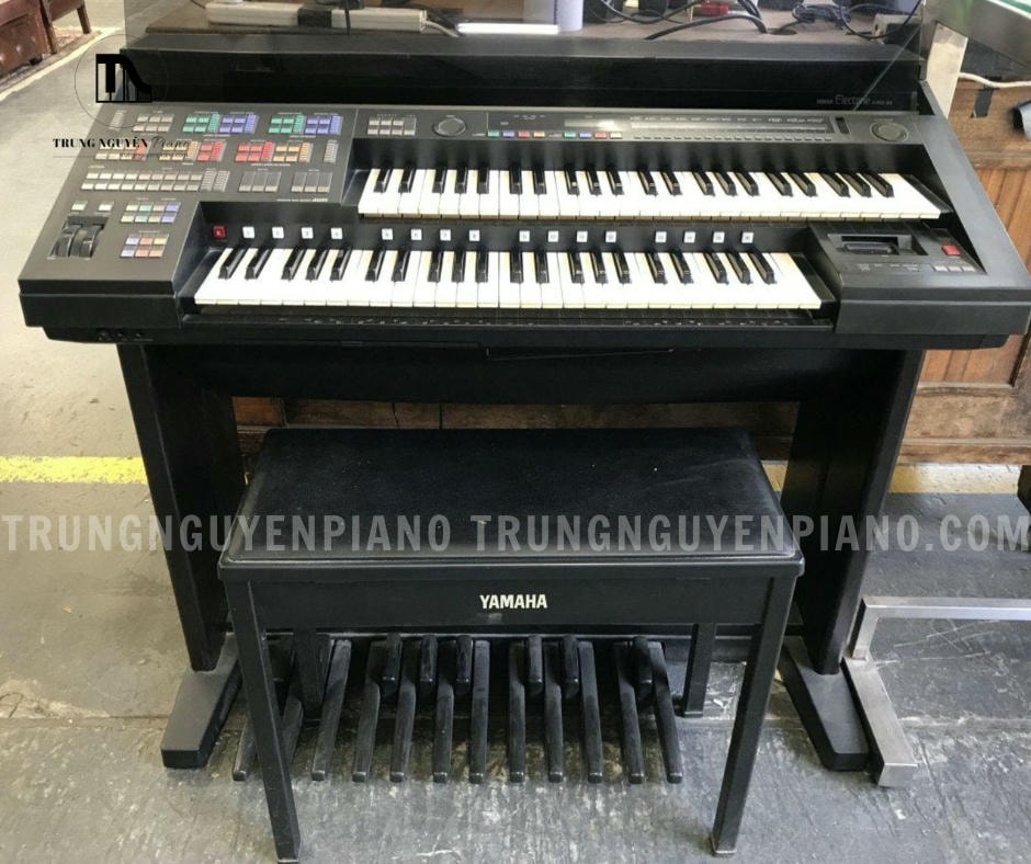 Đàn 2 tầng Electone Yamaha HS8 có thiết kế hai tầng bàn phím đặc trưng của dòng Electone