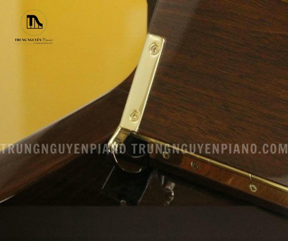 Đàn Piano Apollo A123W có lớp vỏ ngoài được làm từ gỗ óc chó Mỹ bóng bẩy, tạo nên vẻ đẹp sang trọng và ấm áp