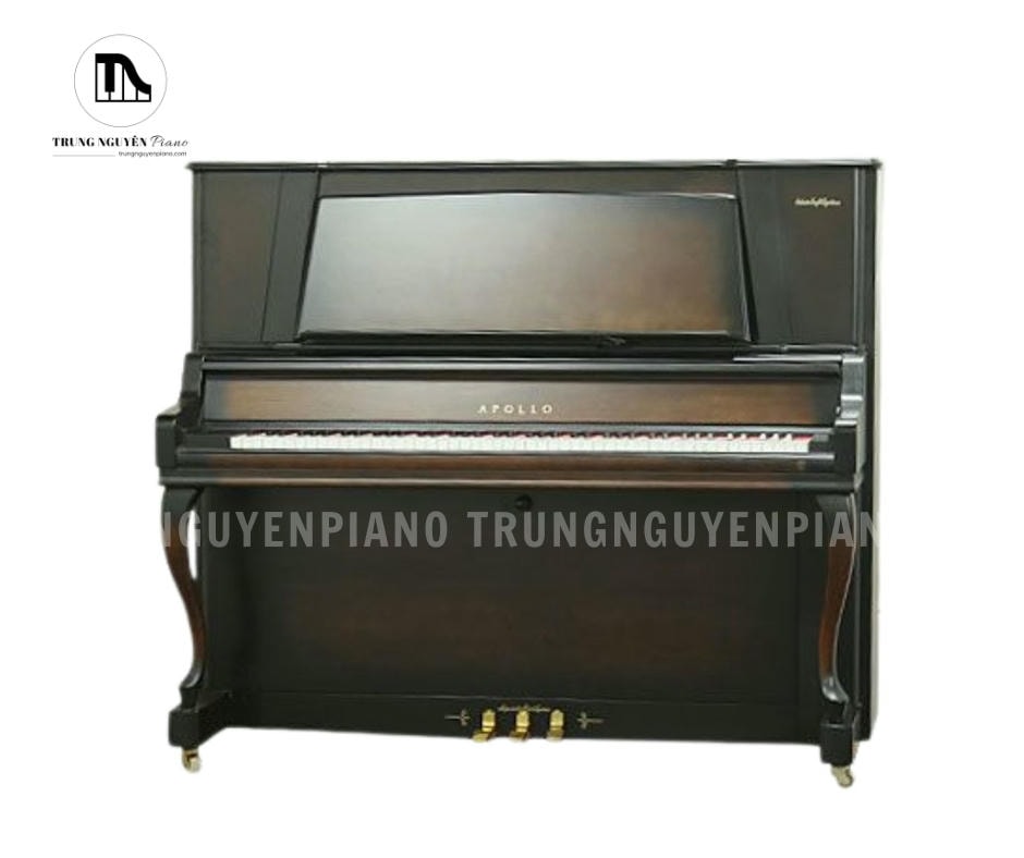 Đàn Piano Apollo A133W sở hữu thiết kế upright piano truyền thống với chiều cao 133cm, tạo nên vẻ ngoài sang trọng và tinh tế
