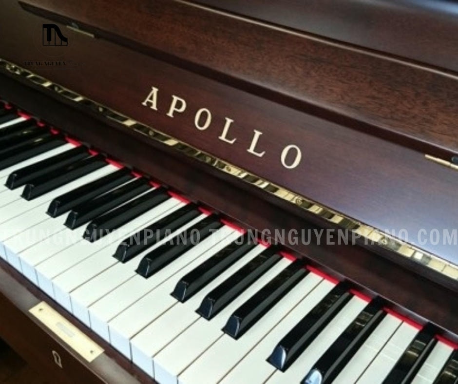 Đàn Piano Apollo A330 có bàn phím của Apollo A330 được làm từ Acrylic (phím trắng) và Phenol (phím đen)