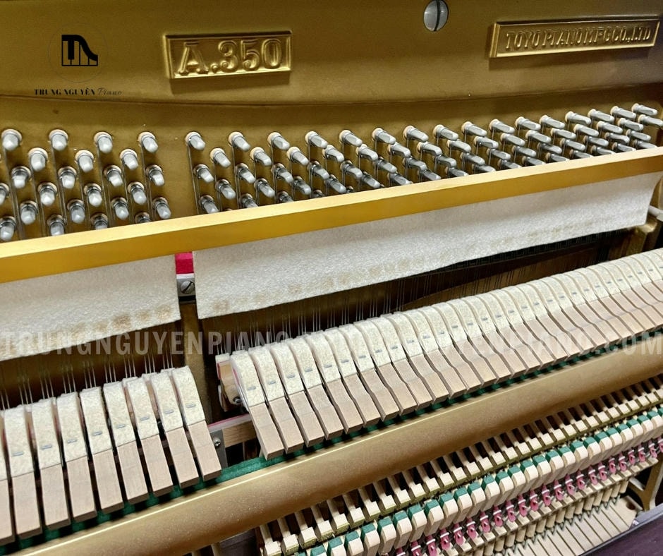 Đàn Piano Apollo A350 4 Đàn Piano Apollo A350 có búa đàn được làm từ lông cừu tự nhiên