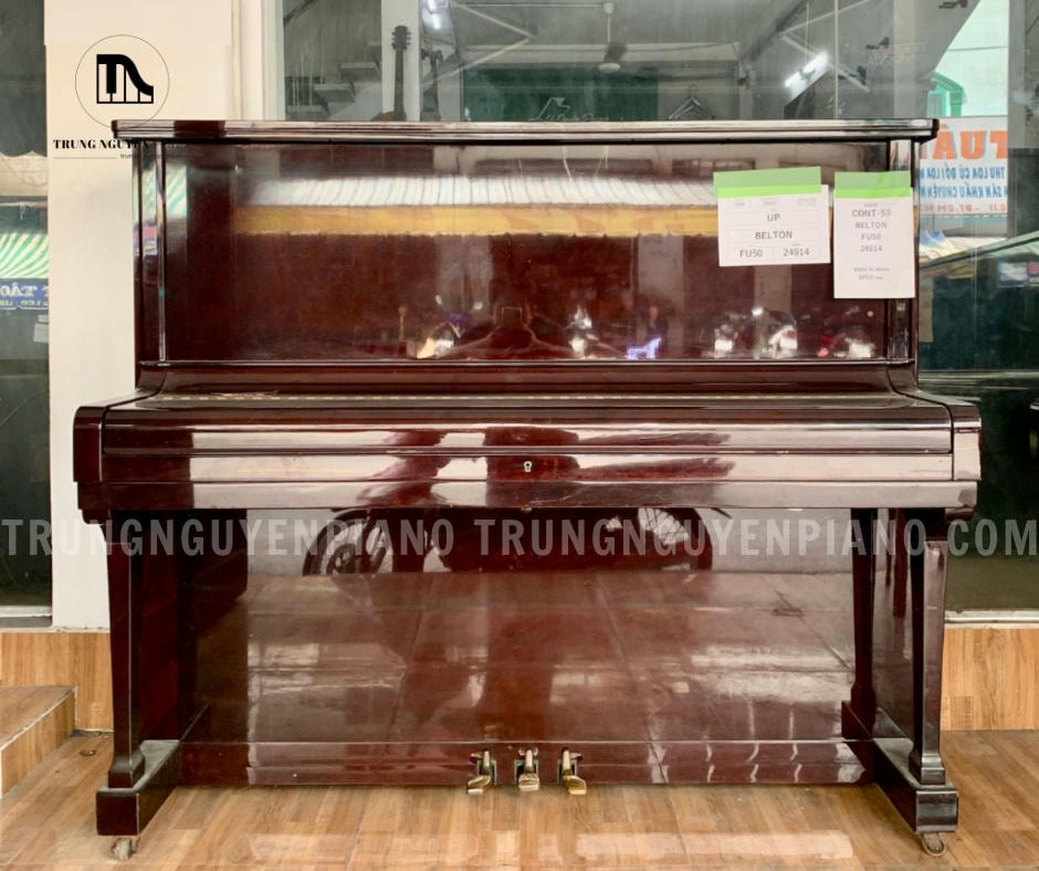 Đàn Piano Belton FU50 có thiết kế tinh tế và nhỏ gọn