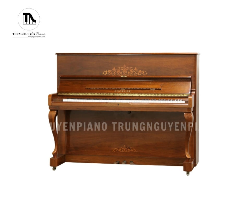 Đàn Piano Bockler AH50 có thiết kế nổi bật, với những đường nét tinh xảo