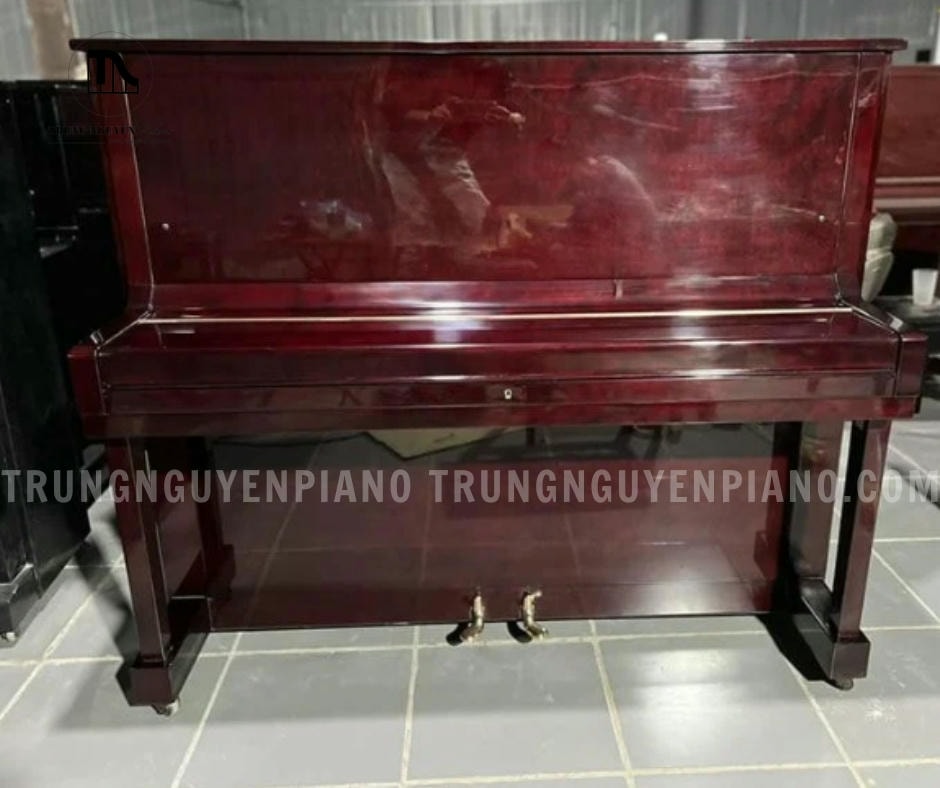 Đàn Piano Eterna 2 có lớp vỏ ngoài được hoàn thiện với lớp sơn bóng