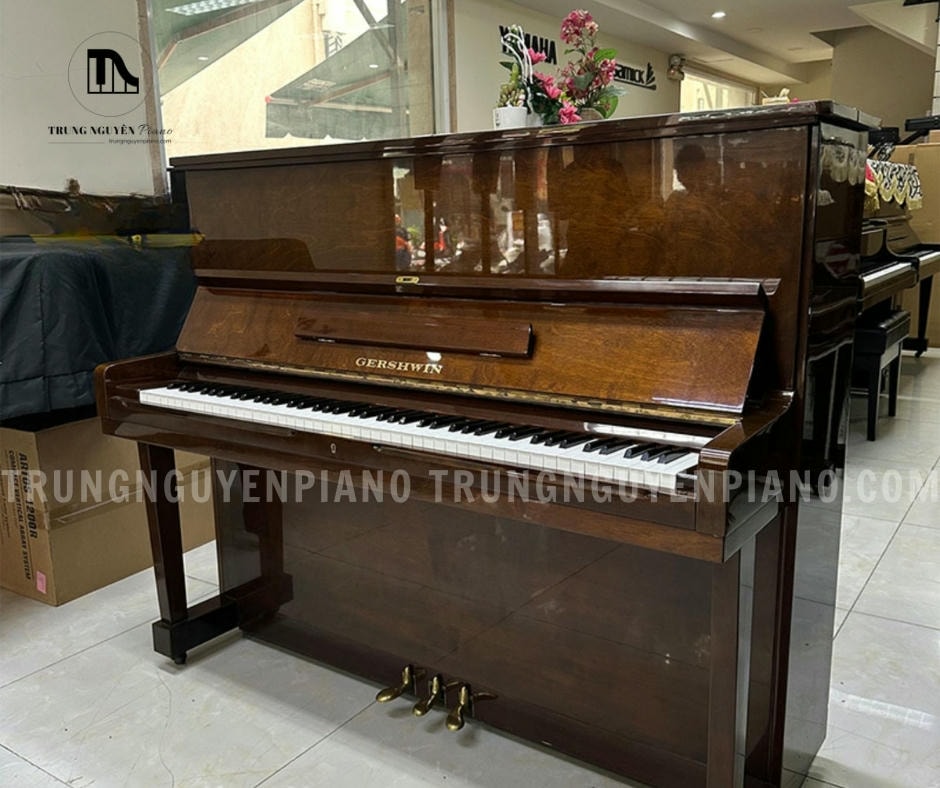 Đàn piano Gershwin G100 có thiết kế gọn gàng và tiết kiệm không gian