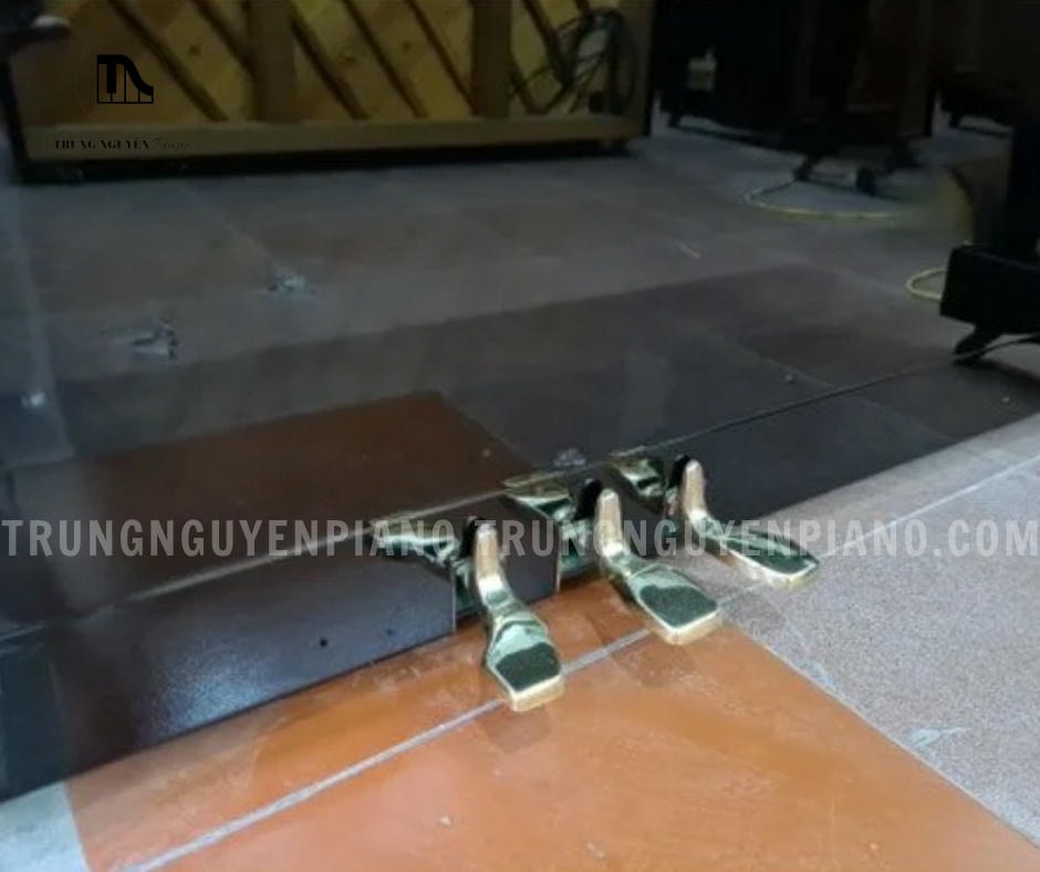 Hệ thống 3 pedal (soft, mute, damper) của Đàn Piano Gershwin NO 500B