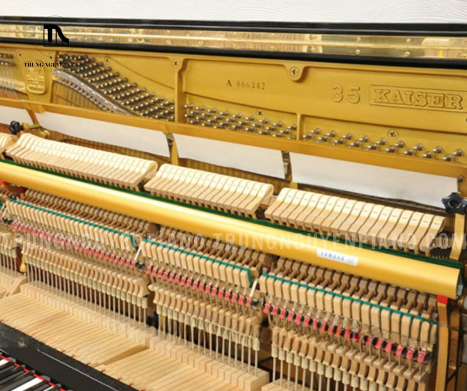 Đàn Piano Kaiser K35A có chất liệu búa đàn được làm từ lông cừu