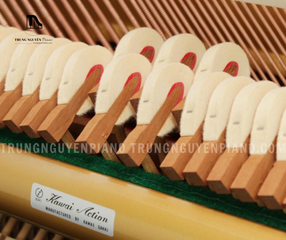 Đàn Piano Kawai DS80 17 Đàn Piano Kawai DS80 có búa đàn làm từ gỗ gụ