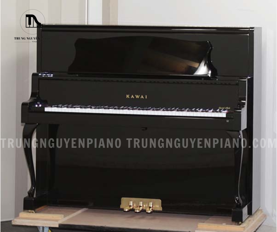 Đàn Piano Kawai DS80 có nắp bàn phím mở theo chiều dọc, tương tự như đại dương cầm