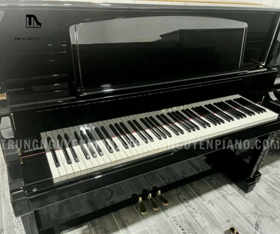 Đàn piano Kawai K71 có bàn phím Kawai K71 được cải tiến với độ dài phím tối ưu