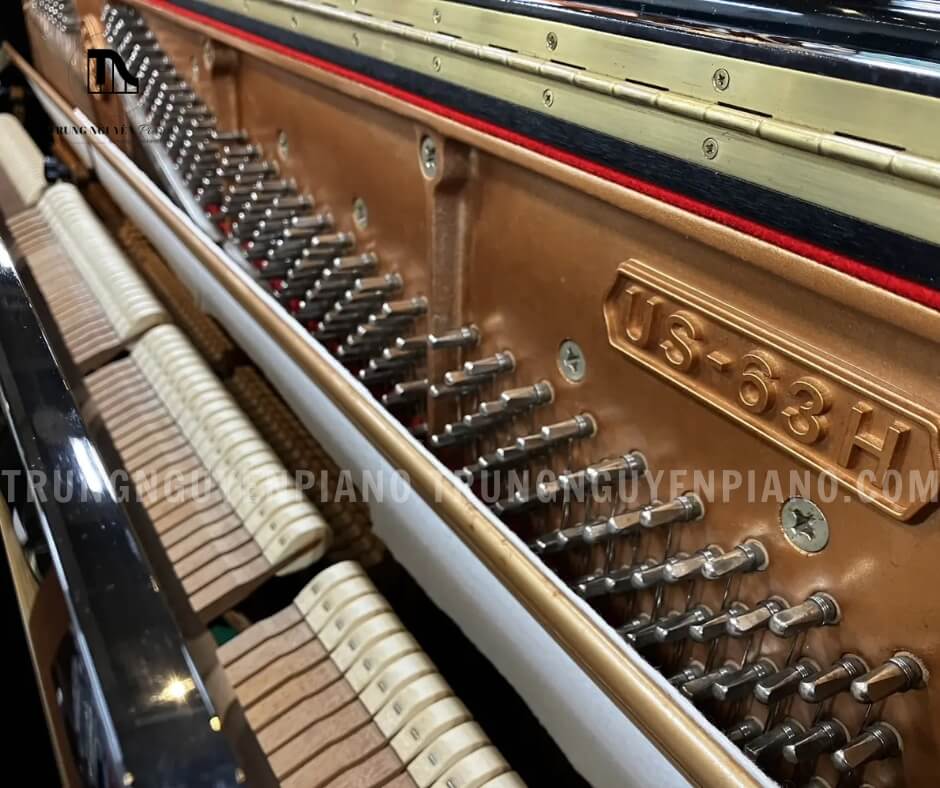 Đàn Piano Kawai US63H 3 Cơ chế hoạt động bên trong bàn phím được thiết kế để hoạt động trơn tru và bền bỉ của Đàn Piano Kawai US63H