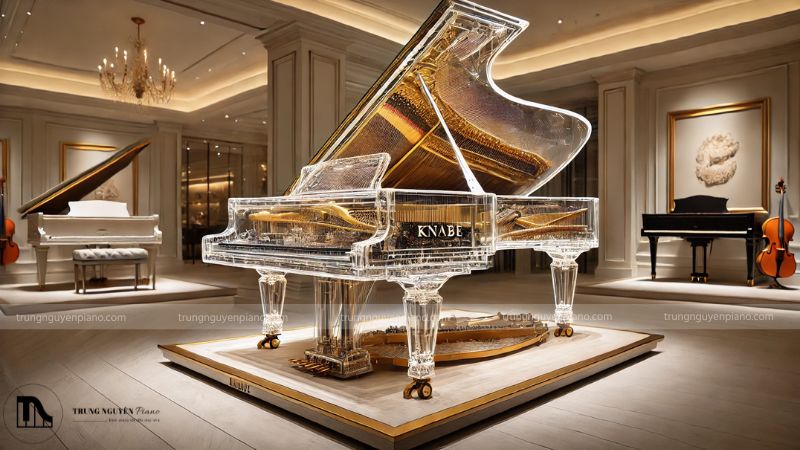 Đàn Piano trong suốt là gì? Chi tiết cấu tạo, công nghệ và bảng giá mới 12 Mẫu đàn Knabe Crystal toát lên vẻ đẹp sang trọng quý phái
