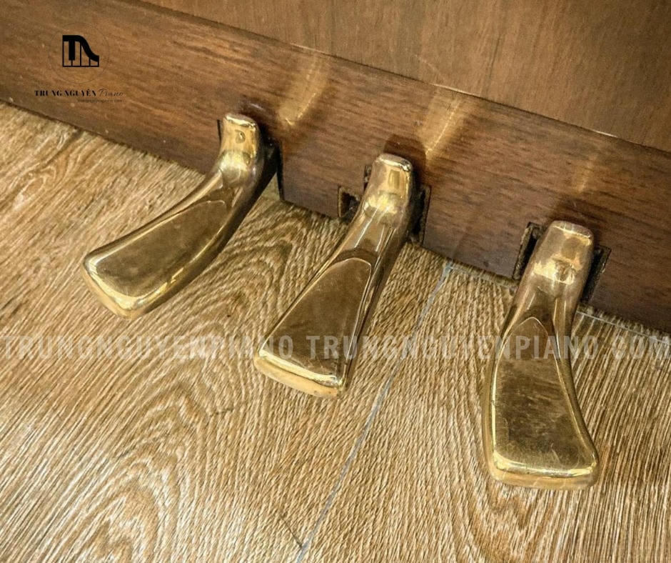 Đàn Piano Yamaha MX303R 7 Hệ thống pedal: 3 pedal (soft pedal, mute pedal, damper pedal) của đàn Piano Yamaha MX303R