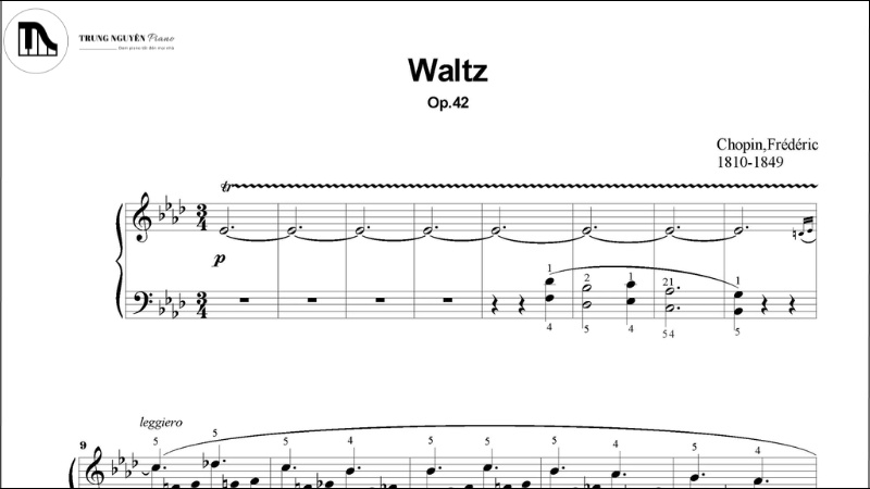 "Waltz in A-flat major, Op. 42" của Chopin