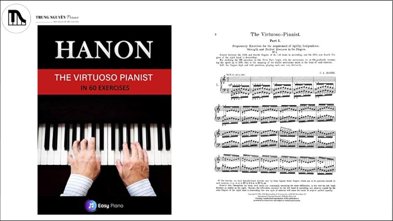 Tổng hợp giáo trình piano cho trẻ em theo từng độ tuổi 13 Giáo trình Hanon - The Virtuoso Pianist in 60 Exercises
