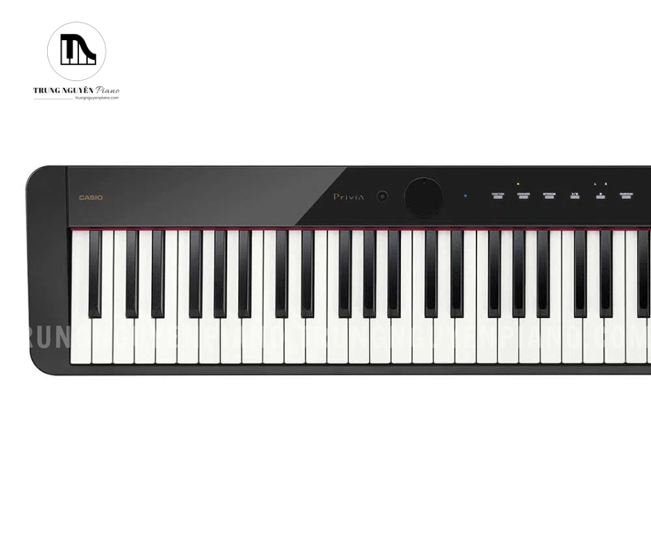 Piano điện Casio PX-S1100 3 Piano điện Casio PX-S1100 có vỏ ngoài được hoàn thiện tỉ mỉ với mặt trên bóng bẩy