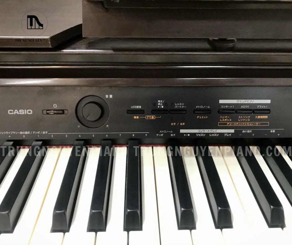 Piano điện Casio PX1500GP 3 Đàn Piano Điện Casio PX1500GP sử dụng bàn phím Tri-sensor Scaled Hammer Action