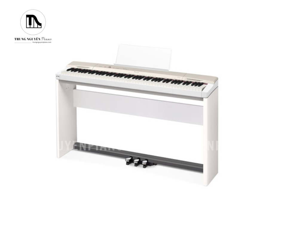 Casio PX160 sở hữu thiết kế gọn nhẹ, hiện đại, thích hợp cho nhiều không gian sống