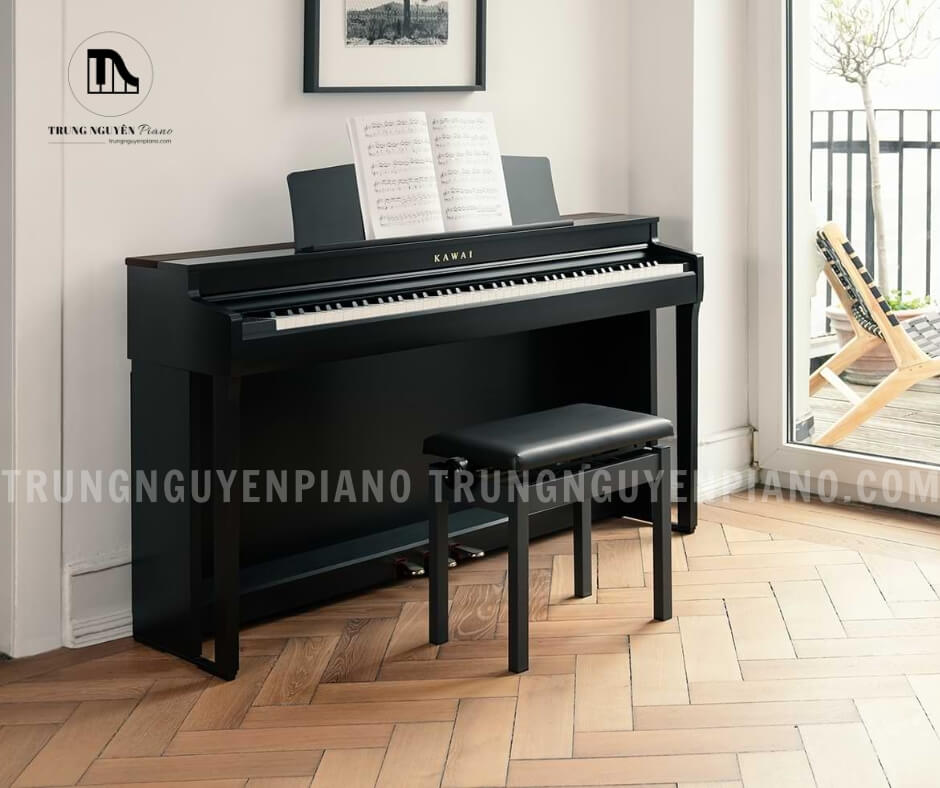 Piano Điện Kawai CN301 R 4 Vỏ ngoài của Piano Điện Kawai CN301 R được làm từ gỗ cao cấp