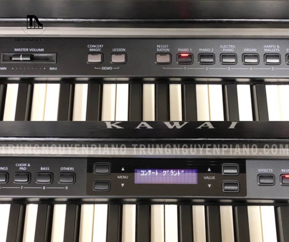 Piano Điện Kawai CN33B 5 Piano Điện Kawai CN33B có âm thanh được tái tạo chân thực, sống động và giàu cảm xúc