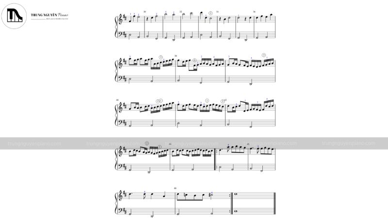 Tuyển tập các sheet nhạc piano cổ điển hay, đơn giản dễ chơi 5 Sheet nhạc bài Canon in D (Pachelbel)